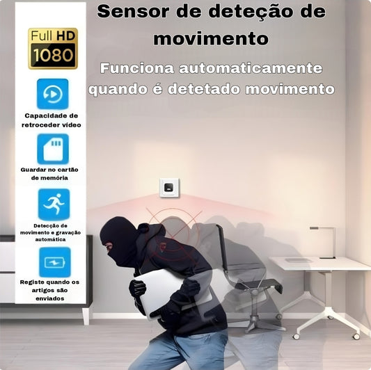 Câmera oculta em formato de carregador de celular